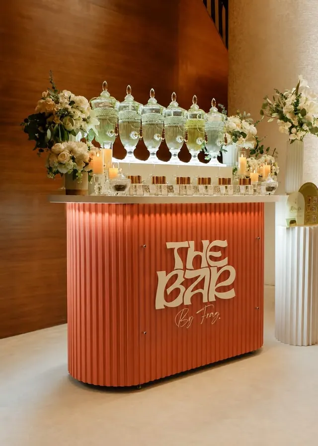 A perfume bar by The Bar at an event